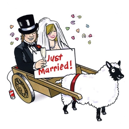 Just Married Cartoon